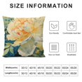 Cmefzd Peony Flower Throw Pillow Covers Chinese Style Floral Botanical