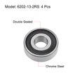 thumbnail image 2 of Uxcell 6202-13-2RS Ball Bearings Z2 13mmx35mmx11mm Double Sealed Chrome Steel 4pcs, 2 of 4