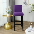 thumbnail image 5 of Rosnek Stretch Bar Stool Cover, Pub Counter Stool Chair Slipcover for Dining Room Cafe Furniture Chair Seat Cover Stretch Protectors Non Slip with Elastic Bottom, 5 of 8