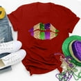 thumbnail image 5 of PMUYBHF Mode pour Femmes Hauts Décontractés Manches Courtes Col Rond T-Shirt Imprimé Ample 4558 TG, 5 of 5