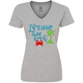 thumbnail image 3 of Inktastic Life is Better at the Beach Crab and Palm Tree Women's V-Neck T-Shirt, 3 of 5