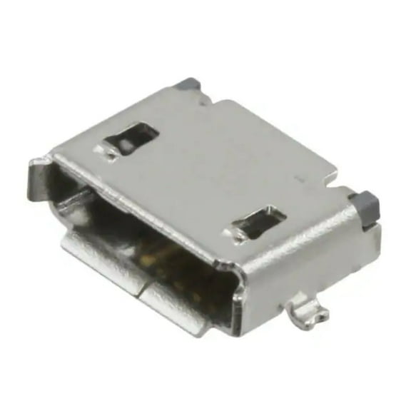 Pack of 4 10104111-0001LF USB - micro AB USB 2.0 Receptacle Connector 5 Position Surface Mount, Right Angle :RoHS, Cut Tape
