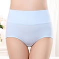 thumbnail image 7 of huanledash Women Underpants Bouncy High Waist Solid Color Soft Tummy Control Anti-septic Intimate Slimming Lady Panties for Inner Wear, 7 of 7