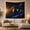 Deep Space Planets, variant on Vibrant Spiral Galaxy and Planets in Nebula Field, Dreamy Celestial Digital Art for Space Enthusiasts, Astronomy Decor Artwork, Birthday Gift Tapestry Wall Hanging for Bedroom and Living Room