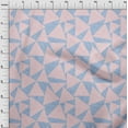 thumbnail image 3 of oneOone Organic Cotton Poplin Twill Fabric Rectangle & Triangle Geometric Print Fabric By The Yard 42 Inches Wide, 3 of 4