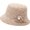 Beige, variant on Vintage Fedora Floral Bucket Hat Women Bowler Cloche Hats