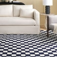 thumbnail image 2 of SAFAVIEH Martha Stewart Chelsea Checkered Area Rug, Beige/Ivory, 8' x 10', 2 of 5