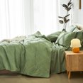 thumbnail image 3 of Davulos King Size Comforter Set,7 Pieces King Bed in a Bag Luxury Bedding Set with Diamond Pattern Gift for Family,Green, 3 of 9