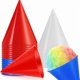 thumbnail image 1 of wonima02 24 Pcs Reusable Plastic Snow Cone Cups 6 oz Small Shaved Ice Cups Summer Fun Gift for Slushies, Shaved Ice Syrup, Snow Cone Machine, Syrup, Sorbet(White, Red, Blue), 1 of 1