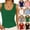 Green, variant on POIUYTR Women Ribbed Knit Tank Tops Summer Scoop Neck Sleeveless Tshirts Casual Stretch Slim Camisole