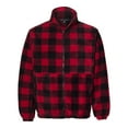 thumbnail image 1 of Sierra Pacific Veste en Molleton à Fermeture Éclair Intégrale pour Homme, P, Rouge Noir, 1 of 5