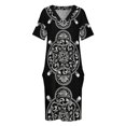 thumbnail image 4 of EP. Hyptablemskull II-vestido holgado con bolsillos para mujer vestidos elegantes de gala vestidos de fiesta para mujer, 4 of 7