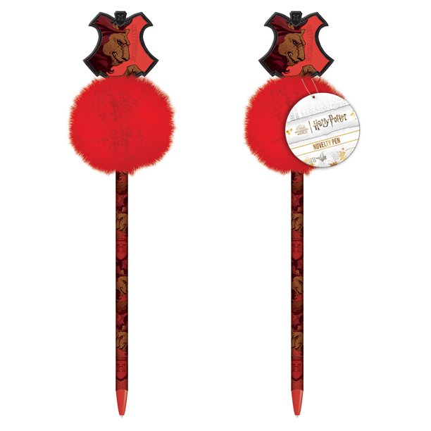 Harry Potter - Bolígrafo Intricate Houses Diseño Gryffindor (Rojo, Negro)