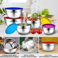 thumbnail image 2 of Set de Ensaladera Bowl Acero Inoxidable Aquila 7 Piezas JE3993, 2 of 8