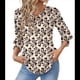 thumbnail image 3 of Blusas de Moda para Mujer 2025, Blusas Informales de Negocios con Mangas 3/4, Camisetas de Verano. Albaricoque L, 3 of 9