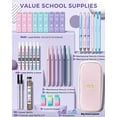 thumbnail image 3 of Four Candies 36PCS Aesthetic Supplies in Large Capacity Pencil Case, 12PCS Mechanical Pencils 0.5-2.0mm with 624PCS Lead Refills, Cute Pencils Ideal for Writing, Drawing & Drafting (Pink), 3 of 8