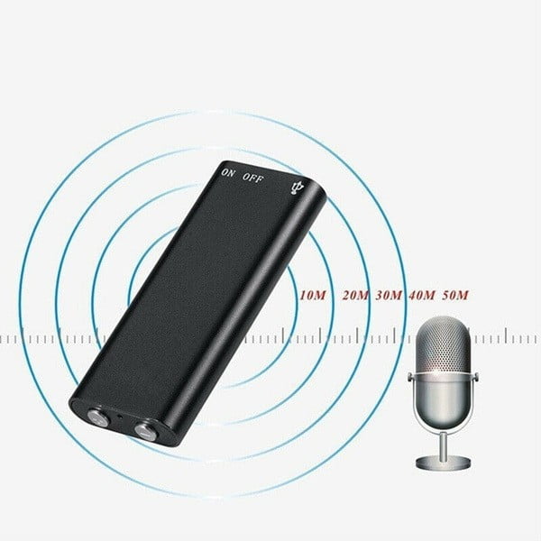Mini Digital Voice Recorder 8GB, USB Rechargeable Audio Recorder with Noise Reduction and Voice Activated Recording