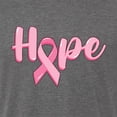 thumbnail image 5 of Wild Bobby, Hope Pink Ribbon Support Brave Fight, Breast Cancer Awareness, Men Premium Tri Blend Tee, Dark Heather, X-Large, 5 of 5