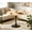 31.5''-Natural, variant on Square Dining Table, 27.8" Tulip Table with Thickened Edge Decor Tabletop & Metal Pedestal, Mid Century Modern Bistro Table for Kitchen, Small Places, Living Room, Cafe ( Walnut Color)