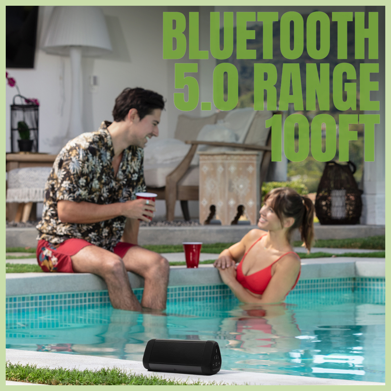 OontZ Ultra Bluetooth Speaker, Portable Wireless Speaker, impressive Clear Loud Sound, up to 100 ft Bluetooth Range, Waterproof (Black) - image 4 of 10