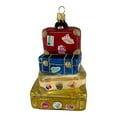 thumbnail image 5 of Stack Of Suitcases Polish Glass Christmas Tree Ornament Travel Decoration Poland, 5 of 6