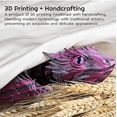 thumbnail image 5 of 3D Printed Dragon Animals,Feathered Wyvern, Dinosaur Toys,3D Printed Articulated Fidget Dragon - Desktop Pet (Thunderclaw), 5 of 7