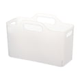 thumbnail image 3 of Contenedor de almacenamiento con asa Organizador de escritorio debajo del lavabo del baño Organizador grande Translúcido, 3 of 9
