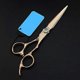 thumbnail image 2 of Juego de tijeras profesionales de corte de cabello de 6 pulgadas con acero JP 440c y tijeras de entresacar para barberos., 2 of 5