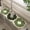 Green, variant on Diatomite Kitchen Mat for Drying and Decorative with Elegant Floral Design