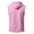 thumbnail image 6 of LWavelet Hooded Tank Tops for Men Loose Fit Breathable Sleeveless Shirts Casual Athletic Running Tops with Hat, 6 of 7