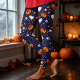 thumbnail image 2 of Leggings for Women Tummy Control Graphic‑Print High‑Waist‑Stretchy 7‑Length Slim‑Fit Workout Pants Fitness Clothing XL, 2 of 4