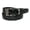 Black, variant on Leather Croc Print Dress Belt with Clamp On Buckle