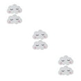 thumbnail image 2 of Guardoinrt 2pcs Cute Smiling Clouds For Decorative Wall Stickers Cloud Wall Boards ABS 3d Wall Board Easy To Install type 2 3Set, 2 of 6