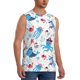 thumbnail image 2 of Balery Cute Shark Camisetas sin mangas para hombre, absorbe la humedad y protege contra el mal olor.-3X-Large, 2 of 7