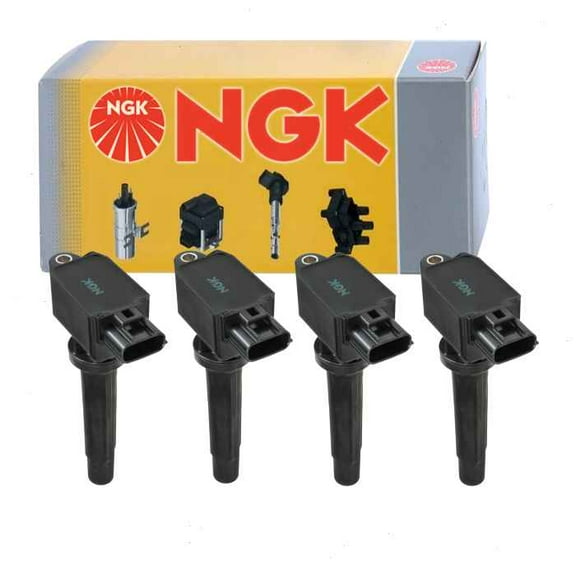 4 pc NGK Ignition Coils compatible with Mazda CX-3 2.0L L4 2016-2019
