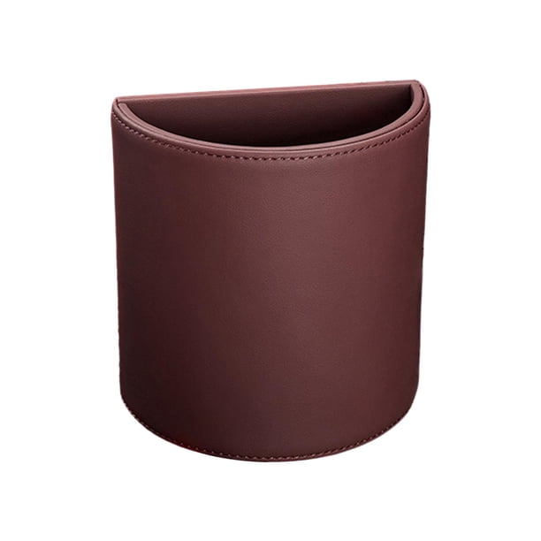 Contenedor de basura para vehículos, bote de basura para autos, SUV, bolsillo de almacenamiento, bolsa de basura rojo