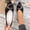 #0244-Black, variant on Xucatan Fashion Gold Tone Chain Loafers for Women, Round Toe Soft Sole Flats, Versatile Comfortable Walking Shoes for Spring Gift