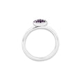 thumbnail image 4 of 1/5 Carat (Ctw) Purple Amethyst Cluster Ring in Sterling Silver, 4 of 6