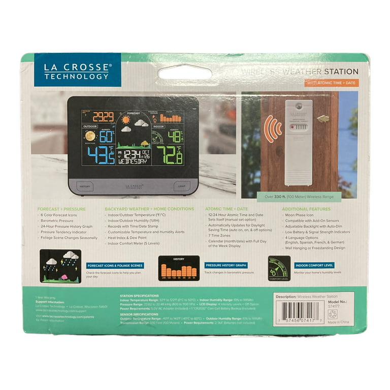Wireless Weather Station with Barometric Pressure by La Crosse Technology®