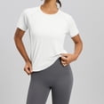 thumbnail image 2 of Fsgntruao Haut de Sport à Manches Courtes pour Femmes, Col Rond, Yoga, Respirant, Coupe Ample, 2 of 9