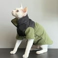 thumbnail image 3 of HQREA Sphynx Cat Winter Coat Clothes, Hairless Cat Jacket with Zipper for Cold Weather, 3 of 6