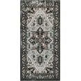 thumbnail image 2 of HAHDAXIA Boho Hallway Rug - 2x4 Washable Small Laundry Room Bedroom Non-Slip Ultra-Thin Rugs for Entryway Kitchen Persian Distressed Indoor Carpert Runner Entry Bathroom Living Room, Black #0, 2 of 7