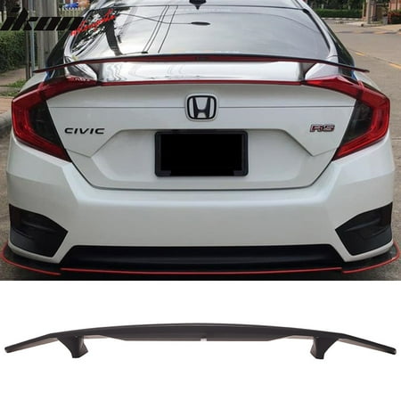 Compatible with 16-20 Honda Civic Sedan 4Dr Ikon Type A Trunk Spoiler ...