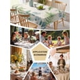 thumbnail image 5 of Eucalyptus Leaves Table Cloth, Rustic Sage Green Botanical Burlap Waterproof Tablecloth for Rectangle Tables, Reusable Washable Fabric Table Cover for Restaurant Kitchen Dining Tables 60"x84", 5 of 6