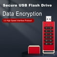 thumbnail image 3 of Clé USB Chiffrée Sécurisée USB Flash Drive 32 Go / 64 Go / 128 Go / 256 Go AES 256 Bits, 3 of 8