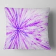 thumbnail image 2 of Designart Purple Flash of Supernova - Abstract Throw Pillow - 18x18, 2 of 5