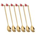 thumbnail image 1 of Cucharas de Feliz Navidad, vajilla de fiesta de Navidad, adornos navideños para el hogar, decoración de mesa, 6 piezas, 2024, 2023, 1 of 4