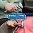 thumbnail image 4 of XTREME Car Safety Hammer Glass Window Breaker and Seatbelt Cutter for Automotive Emergency Escape, Water-Resistant Aluminum Alloy Auto Escape Glass Shattering Hammer and Curved Seat Belt Knife, 4 of 14