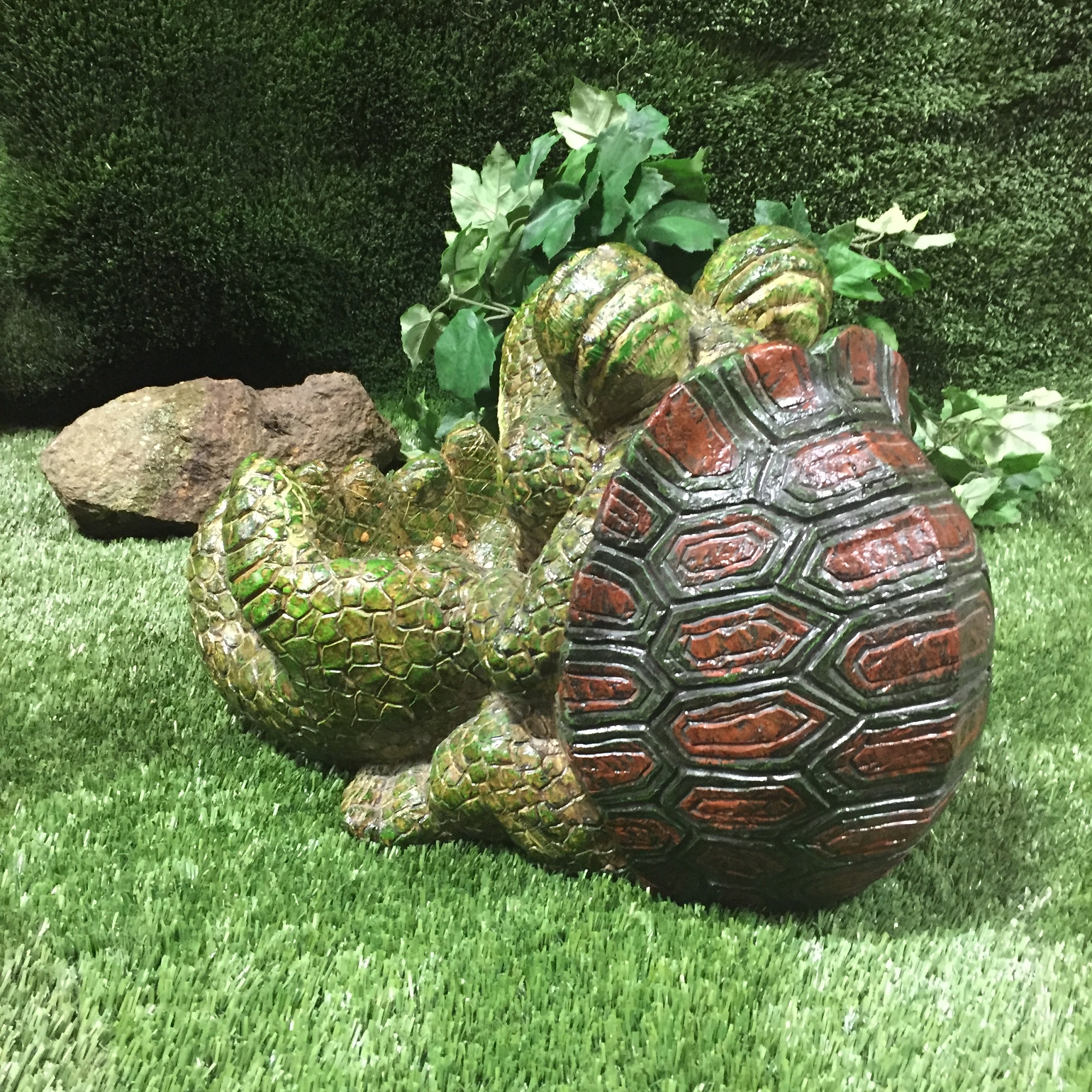 Homestyles Turtle Big Hands Multi Function Planter, Bird Feeder, Bird Bath and Stone Garden Statue - image 2 of 3
