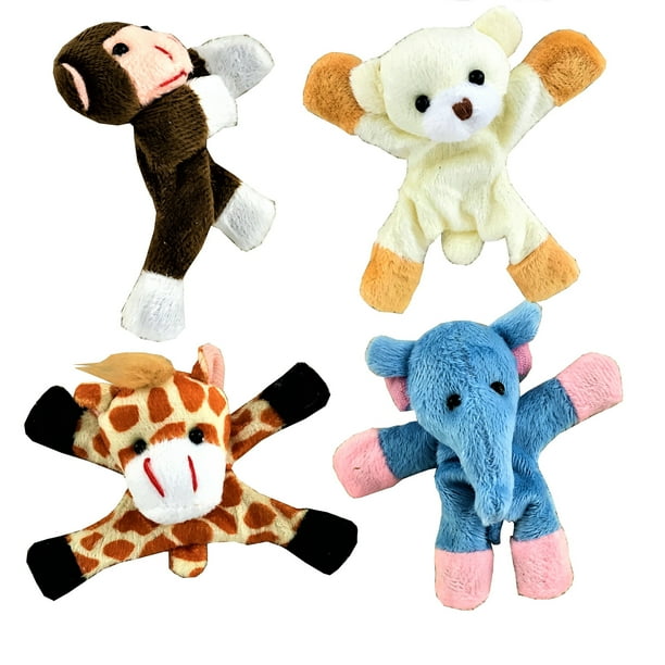 4 Refrigerator Magnets- Wild Animals (Monkey, Bear, Giraffe and